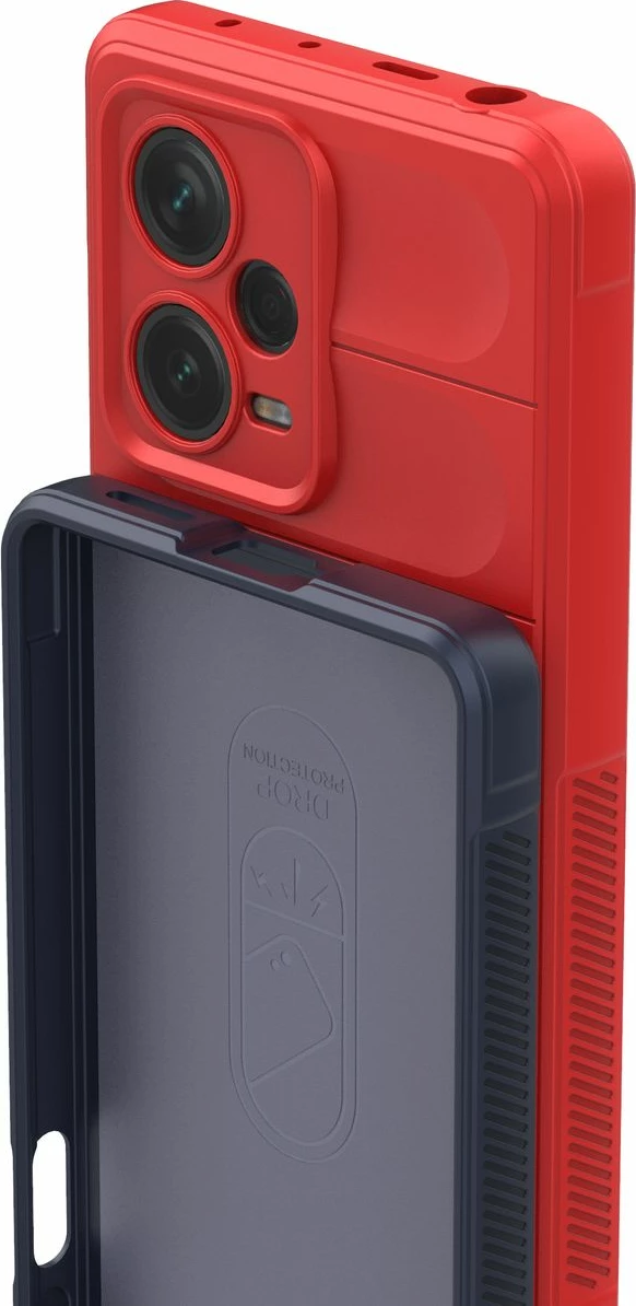 Mbështjellës Hurtel Magic Shield Case për Xiaomi Redmi Note 12 Pro+, i kuq