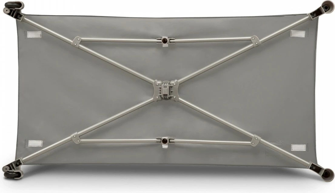 Krevat udhëtimi Lionelo Stefi, Grey Concrete Multicolor, me torbë bartëse