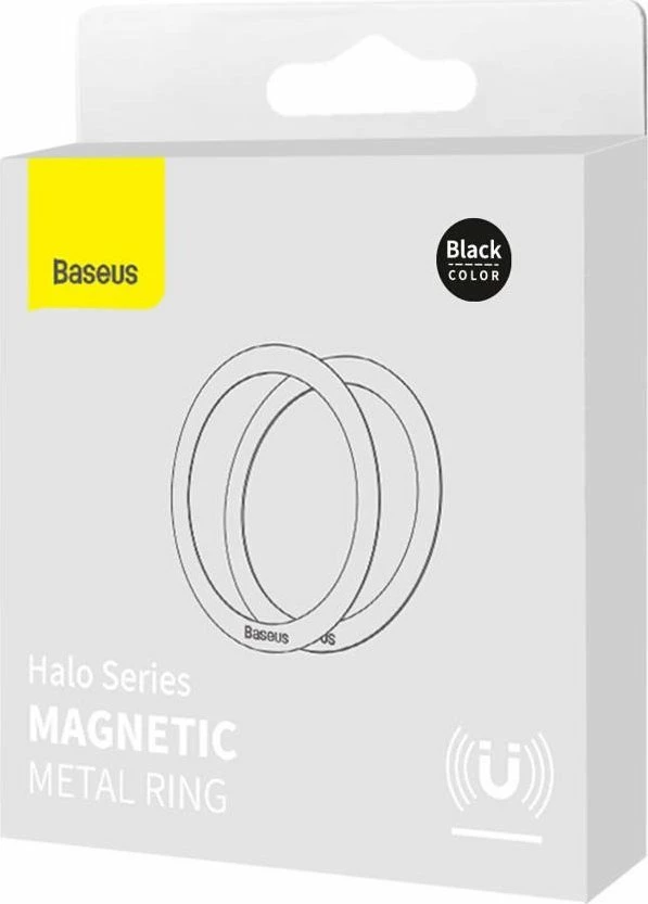 Unazë magnetike Baseus Halo MagSafe PCCH000001, 2 copë, e zezë