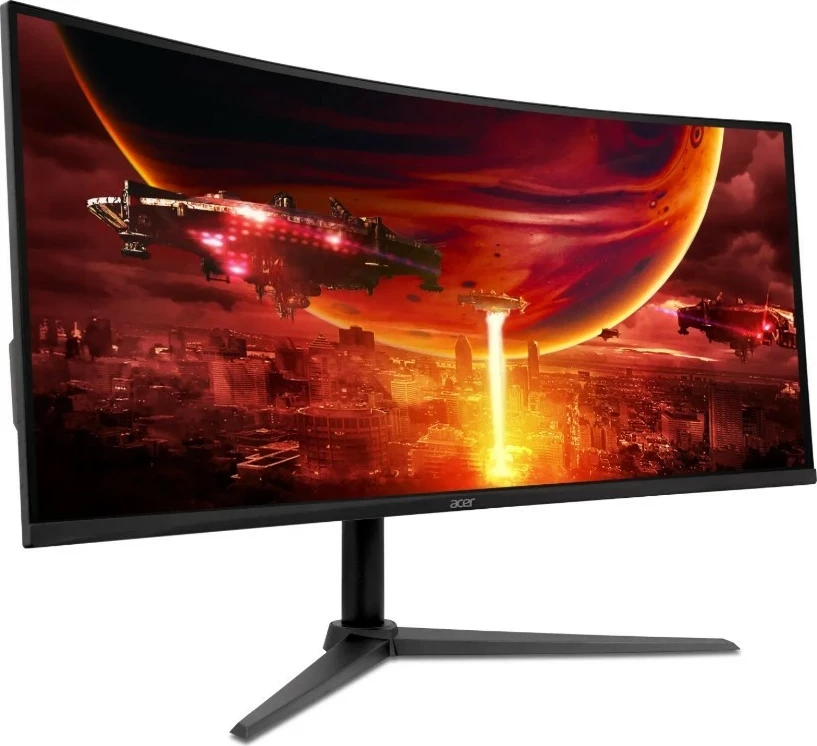 Monitor Acer ED340CUS3BMIIPX, 34", VA, UWQHD, 144Hz, Curved, FreeSync Premium, zi