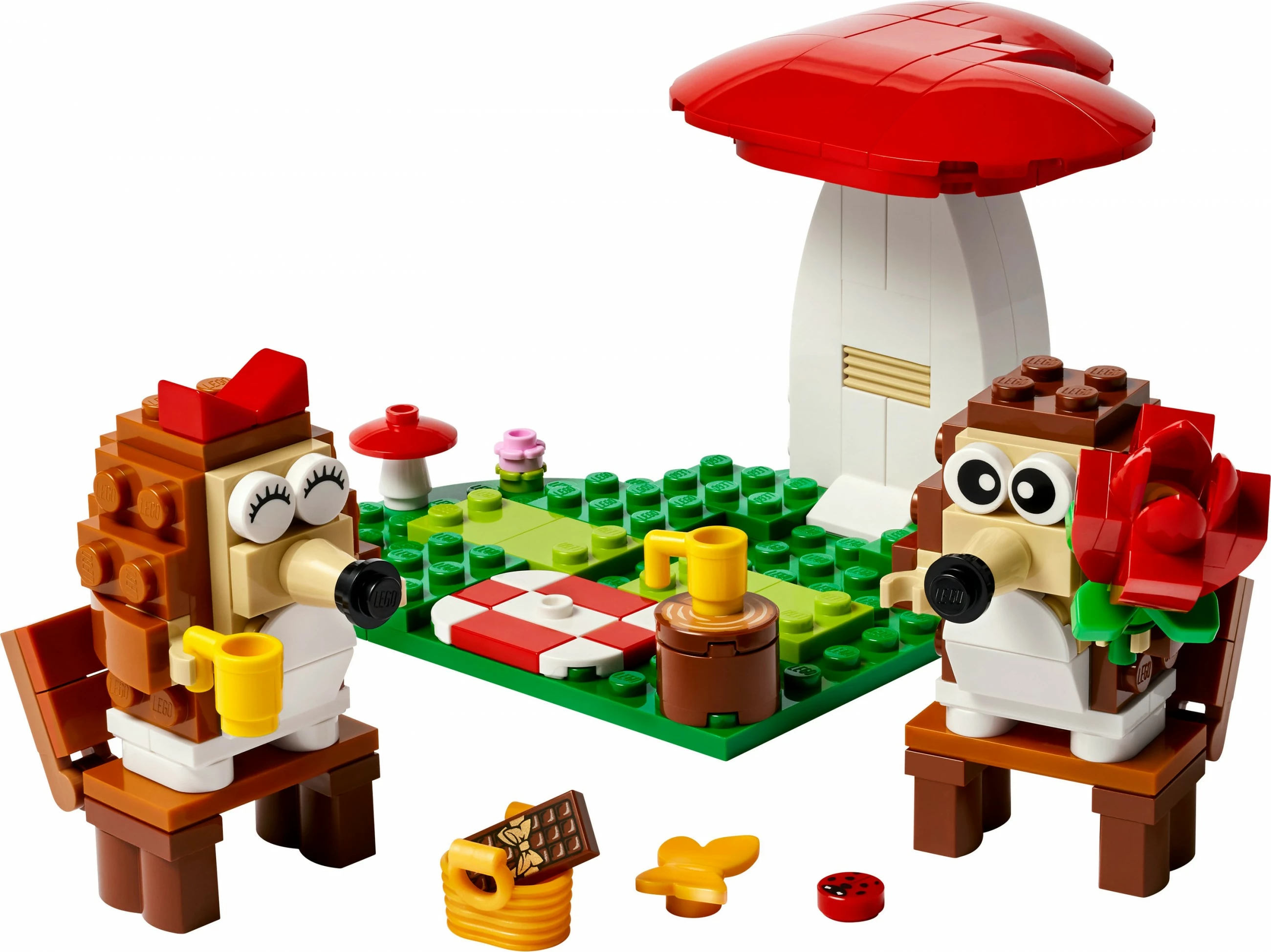 Set ndërtimi LEGO 40711, Igel und ihr Picknick-Date, shumëngjyrësh