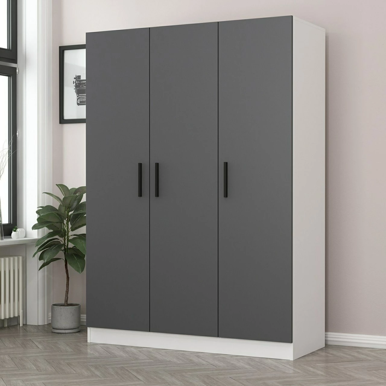 Dollap Skye Decor, ngjyrë antracit, 2270