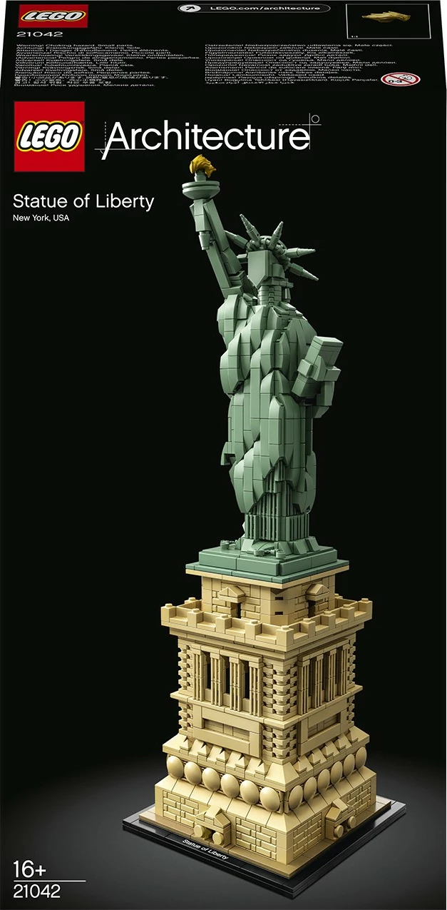 Set ndërtimi LEGO Architecture Statuja e Lirisë 21042, 1685 pjesë, shumëngjyrësh