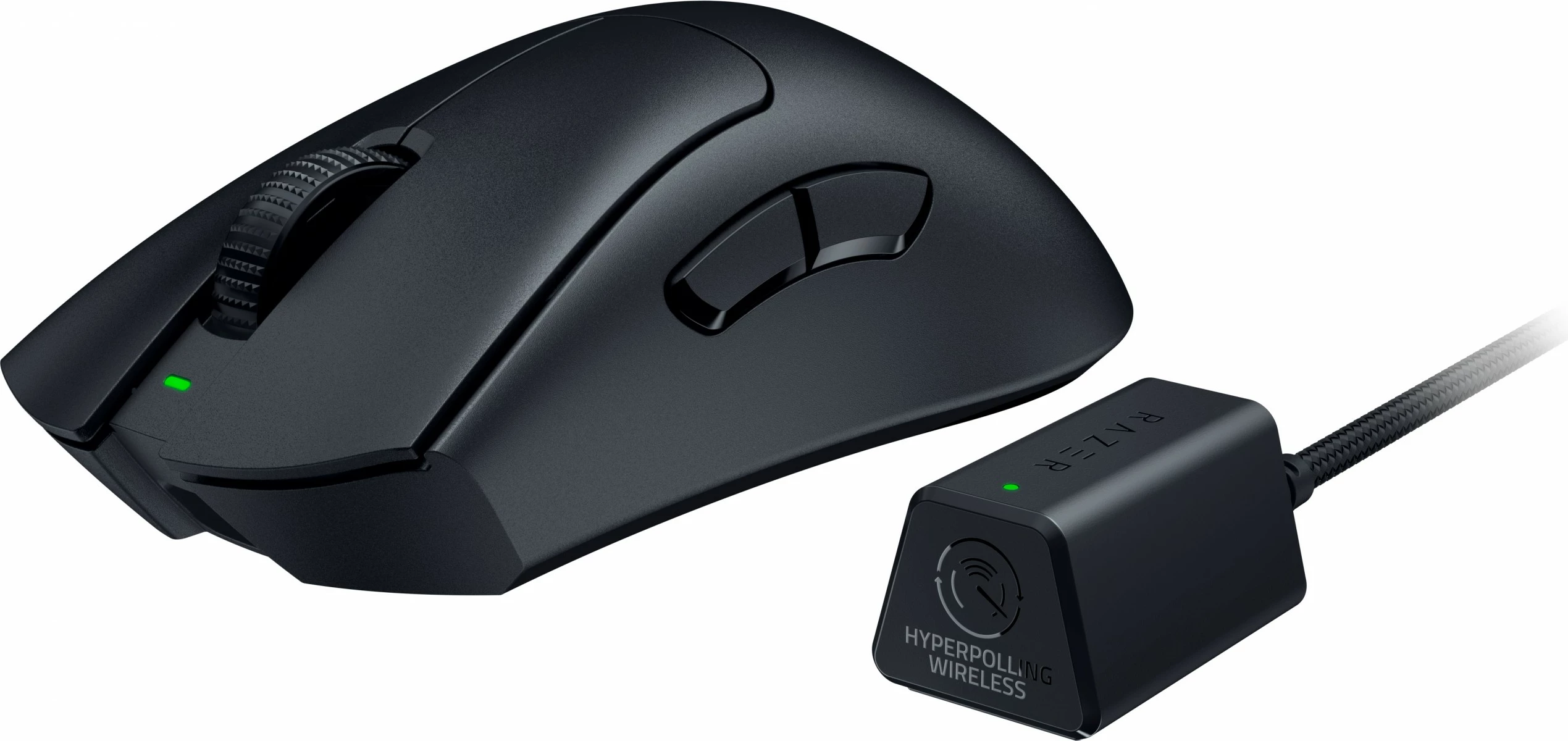 Maus Razer DeathAdder V3 Pro me HyperPolling Wireless Dongle, i zi