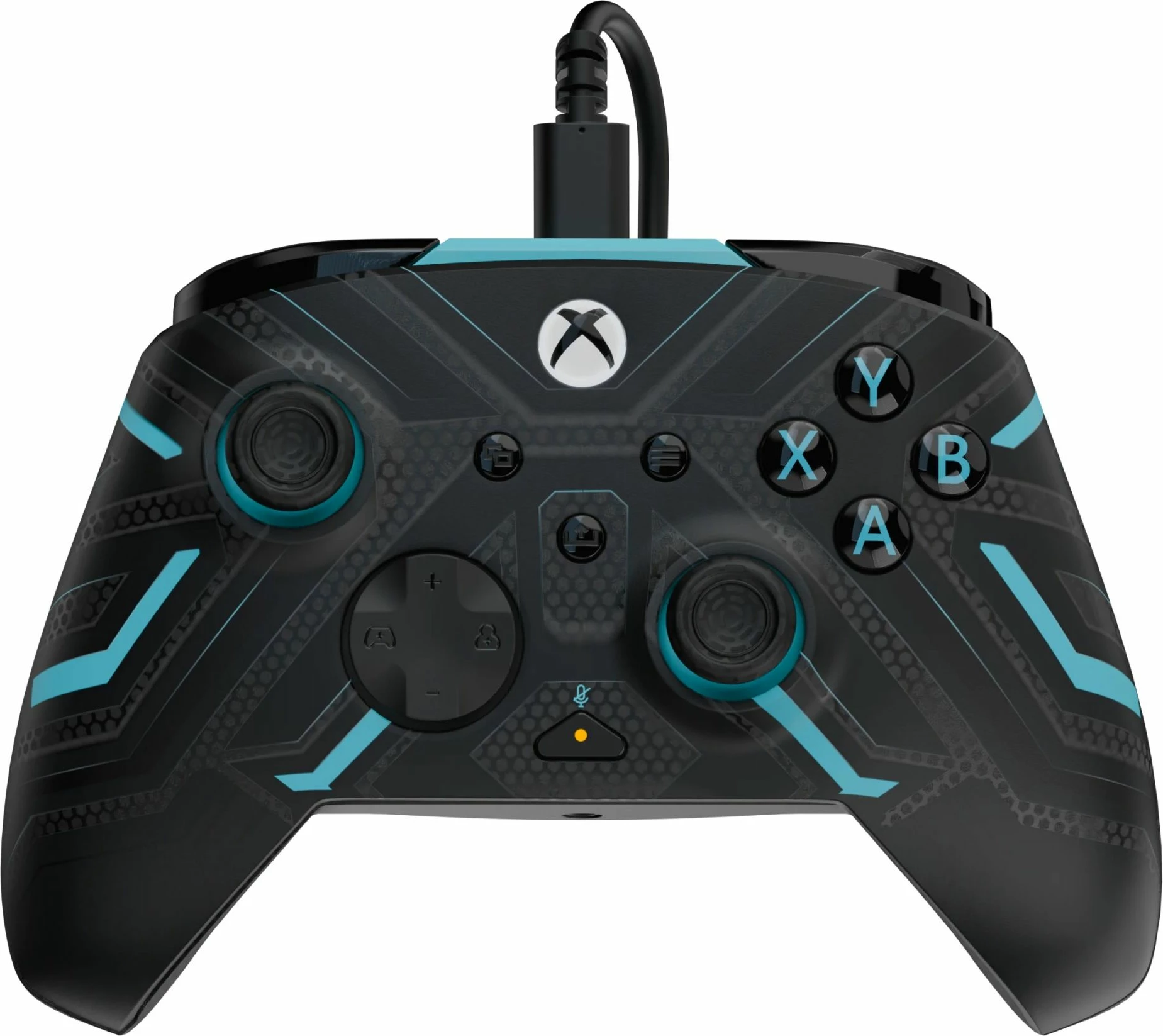 Kontrollor me kabllo PDP REMATCH për Xbox, USB-C 2.4 m, Titan Steel Glow in the Dark