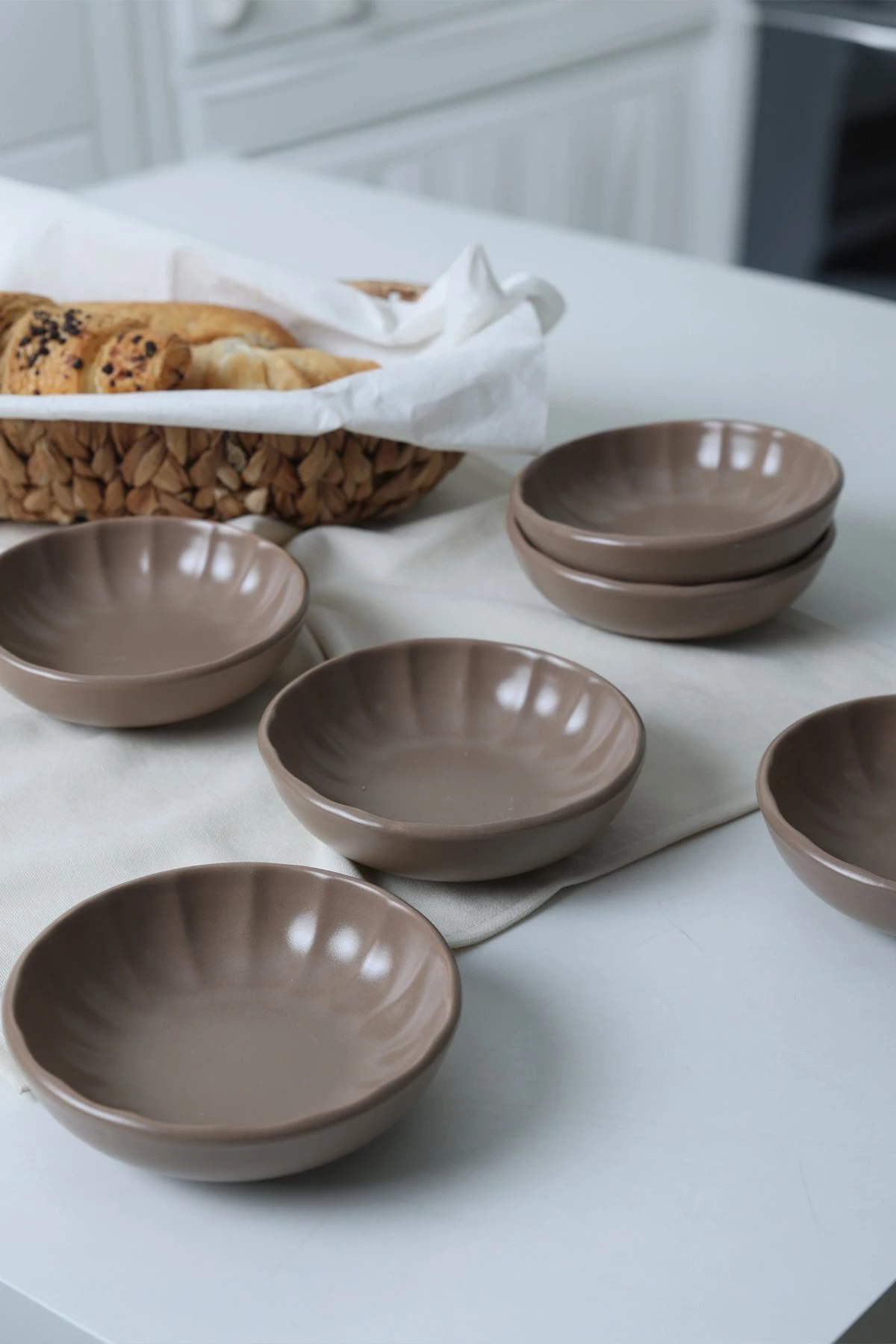 Set pjatash të vogla për meze (6 copë), ngjyrë mink, Hermia Concept, X00019043