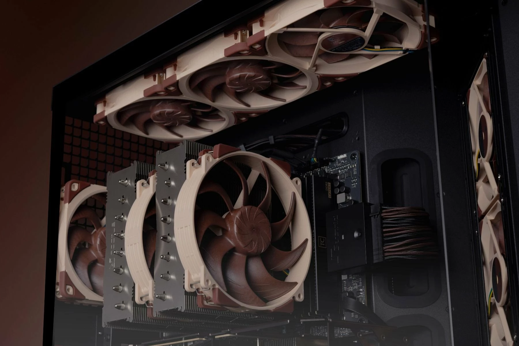 Ventilator për PC Noctua NF-A12x25 G2 PWM SX2-PP, 120mm, 1800rpm, set 2 copë, kafe