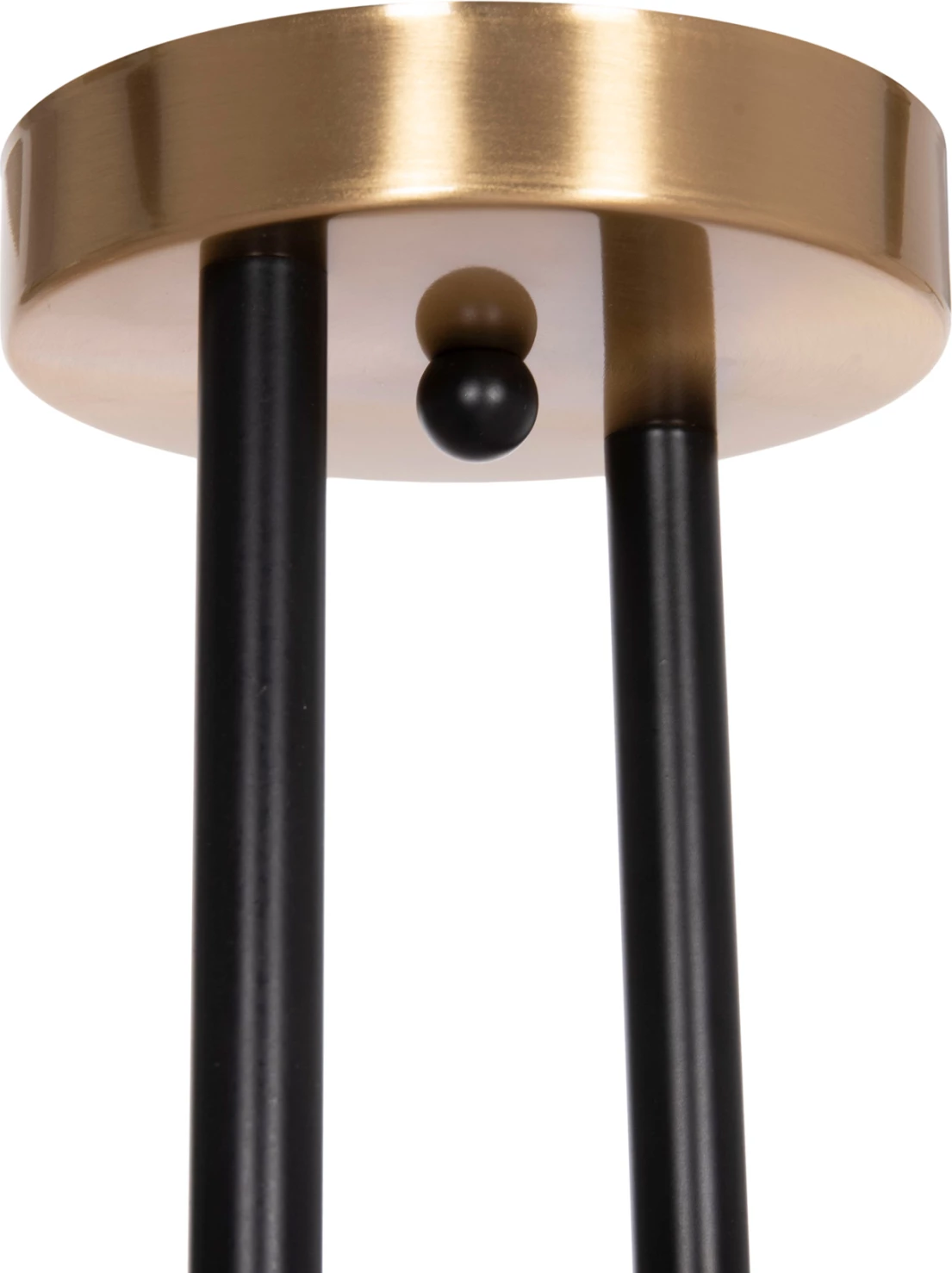 Llambë tavani DREMP, katër drita, e zezë-ari, 68x68x36cm