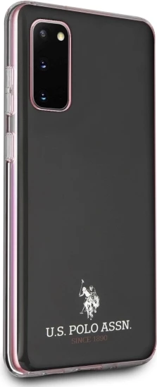Mbështjellës U.S. Polo Assn. USHCS62TPUBK Shiny për Samsung Galaxy S20, i zi