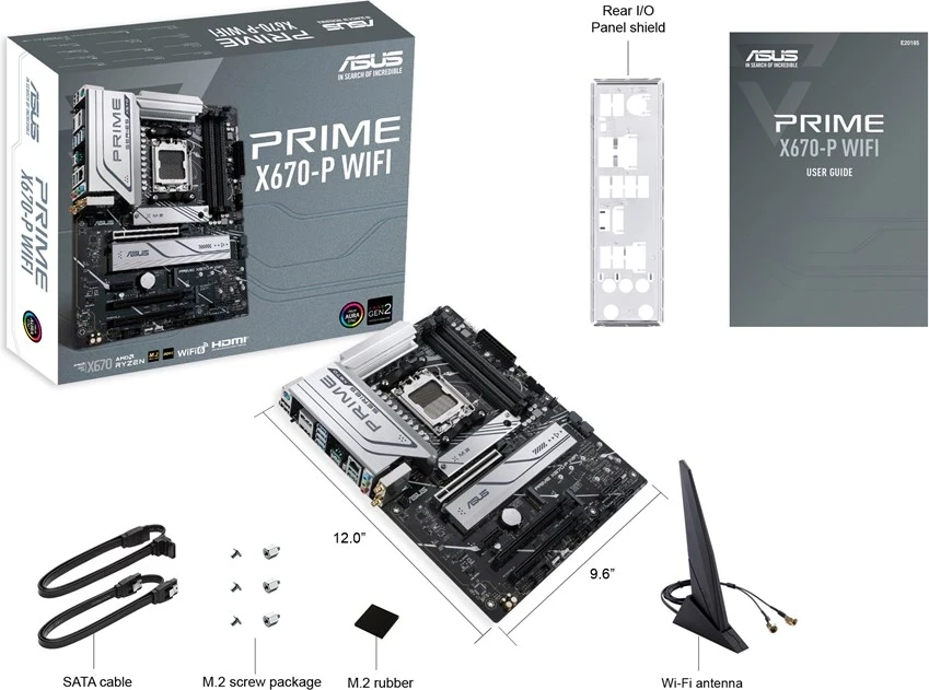 Pllakë amë ASUS PRIME X670-P WIFI, Socket AM5, ATX