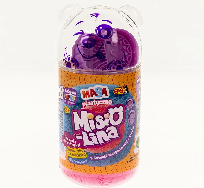 Masë modelimi Misiolina Epee EP60391/03920, 2x50g, rozë dhe vjollcë, me 2 forma