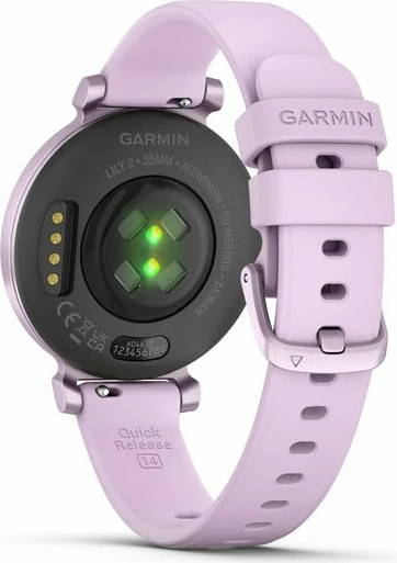 Smartwatch Garmin Lily 2, ekran me prekje, GPS, 5 ditë bateri, rrip silikoni rozë