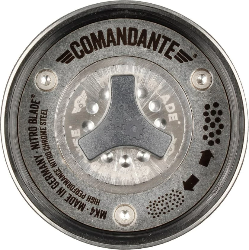 Mulli dore për kafe Comandante C40 MK4 Nitro-Blade Racing Green