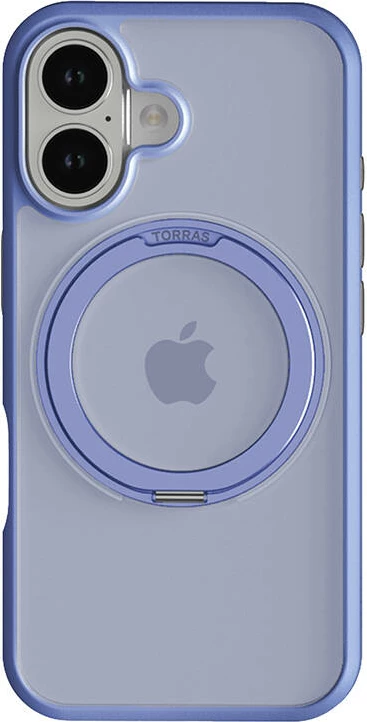 Mbështjellës Torras Ostand Pro për iPhone 16, Blu