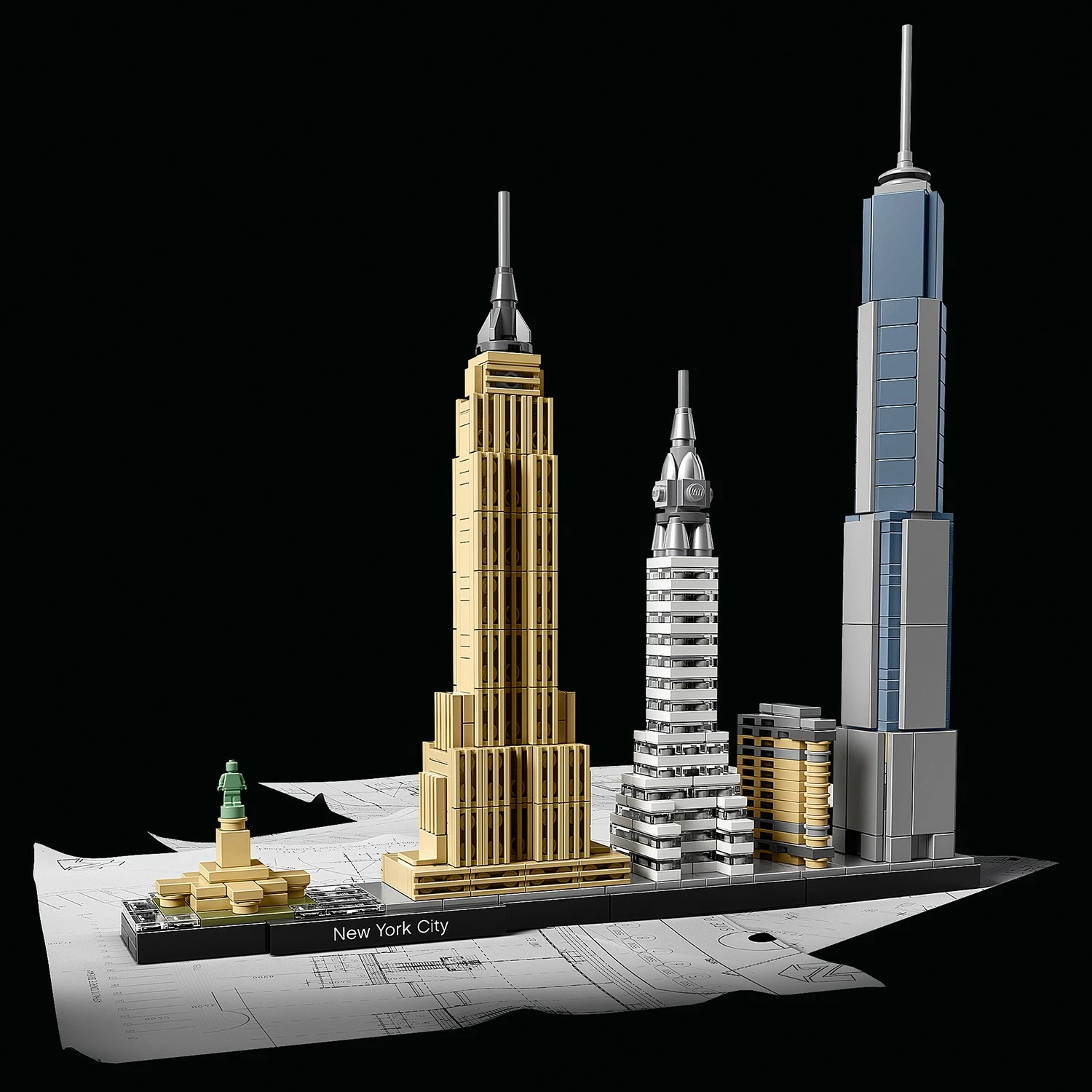 Set ndërtimi LEGO Architecture New York City 21028, 598 pjesë, shumëngjyrësh
