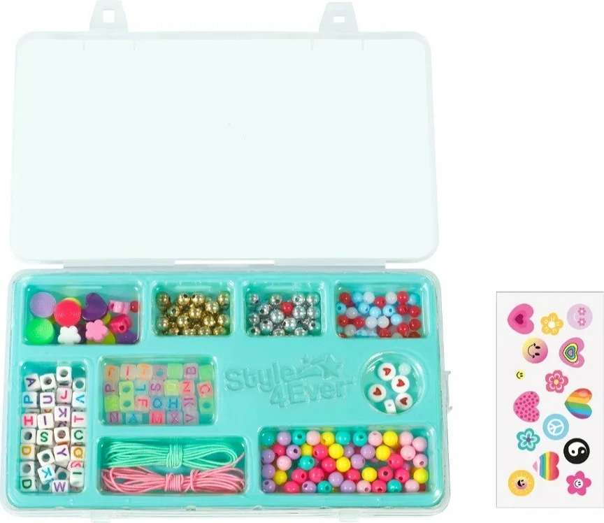 Set kreativ byzylykë miqësie, Epee Project Glam EP60469, 300+ aksesorë, për vajza 6+, shumëngjyrësh