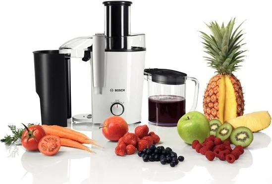 Shtrydhëse për fruta & perime Bosch, 700W, e bardhë/zezë