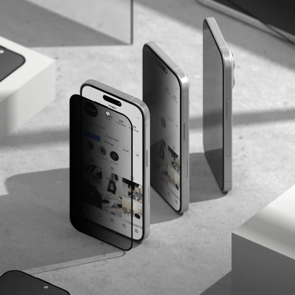 Xham mbrojtës privatësie Ringke Easy Slide për iPhone 16 Pro Max, 2 copë