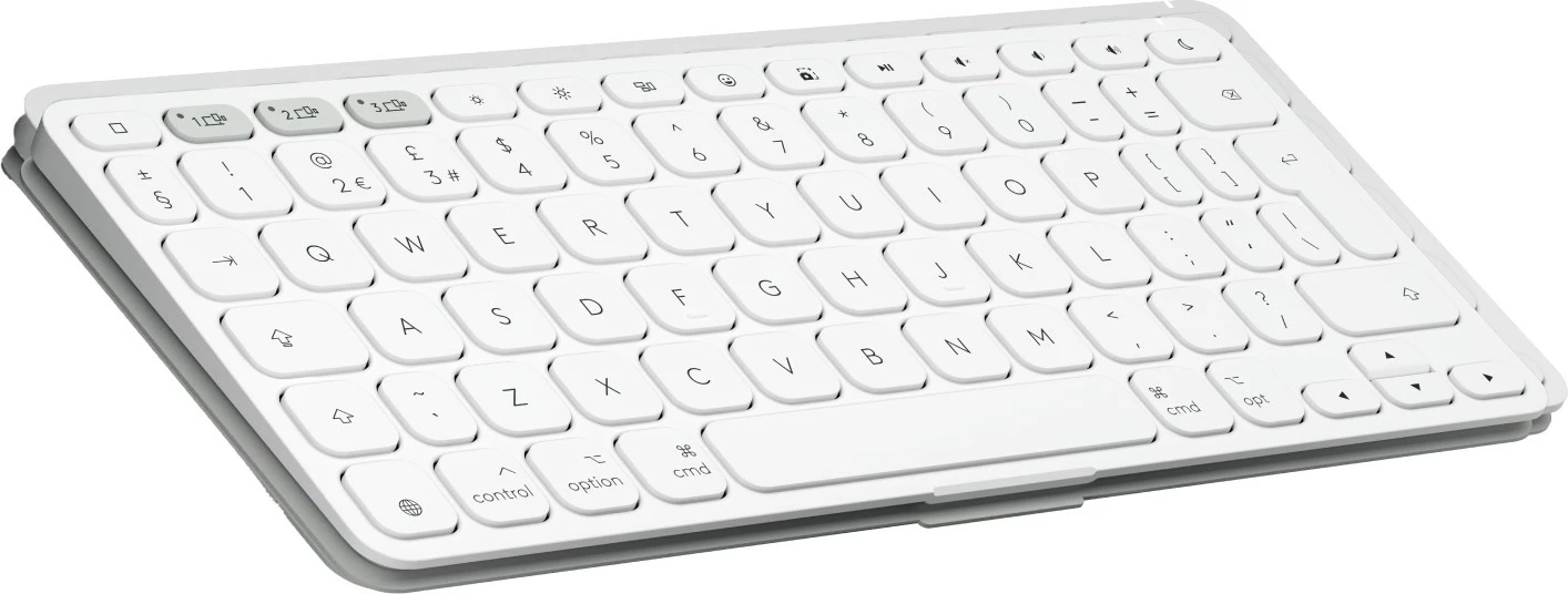 Tastierë Logitech Keys-To-Go 2, Mini, Wireless, Bluetooth, Scissor key switch, QWERTY, Bardhë