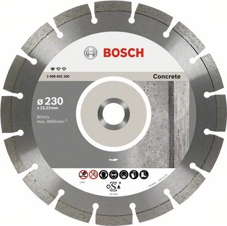 Disk prerës diamanti Bosch Standard for Concrete 2608602197, 125 x 22.23 x 1.6 mm