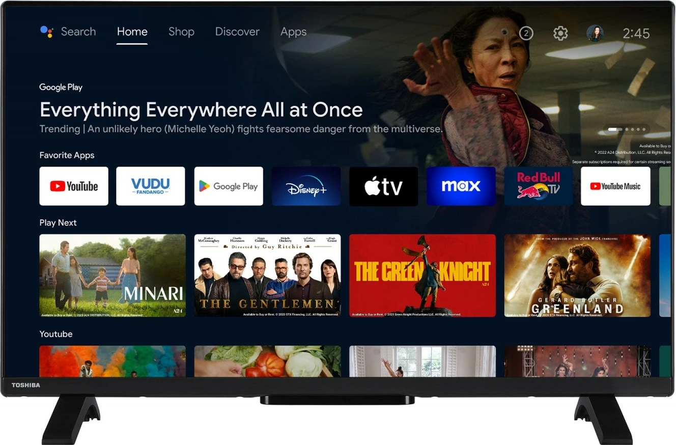 Televizor Toshiba 32WA2363DG, 32 inç, Android TV, HD Ready, Dolby Audio, i zi