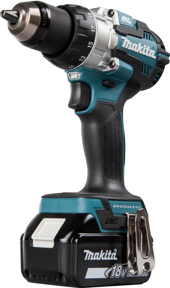 Makineri vidash Makita DHP489RTJ, brushless, 18V, Li-Ion, zi/kaltër