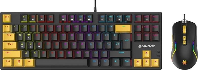 Set tastierë mekanike dhe maus Tracer GAMEZONE HORNET87, USB, i zi