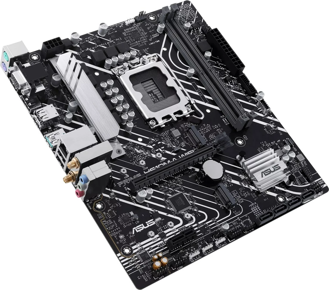 Pllakë amë ASUS PRIME H610M-A WIFI, LGA 1700, micro ATX, Wi-Fi, Bluetooth, e zezë