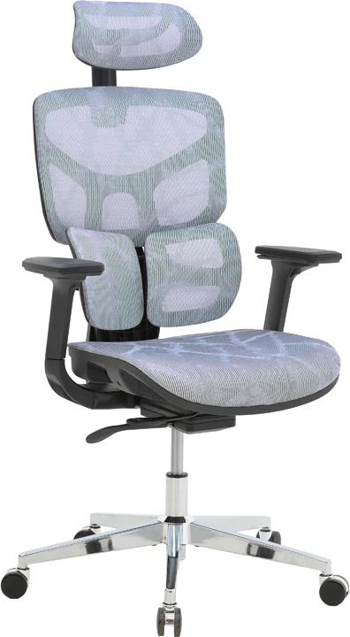 Karrige për zyre Karlo, e kaltër/e zezë