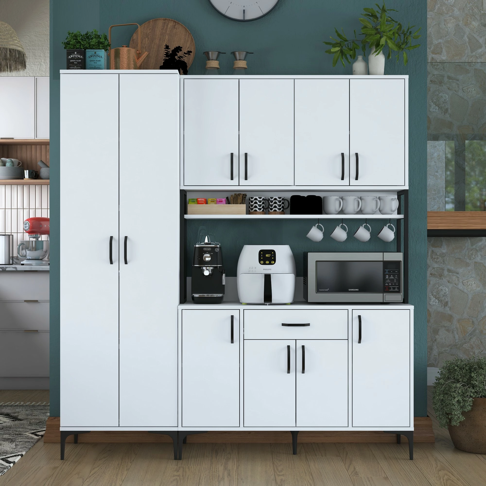 Dollap multifunksional Hanah Home, JE133 - 3054, i bardhë