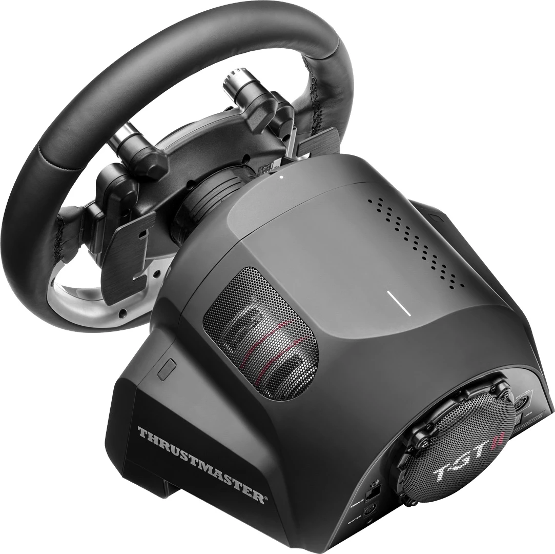 Volan garash Thrustmaster T-GT II, Force Feedback, për PS5/PS4/PC, set me 3 pedale, i zi