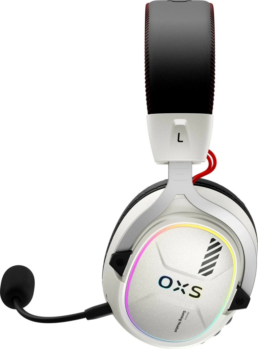 Kufje gaming OXS Storm G2, wireless & Bluetooth, me mikrofon, pearl white