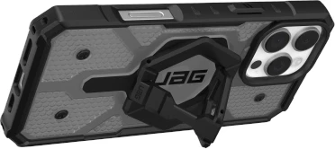 Mbështjellës UAG Pathfinder Clear MagSafe me unazë magnetike për iPhone 16 Pro Max, Zi