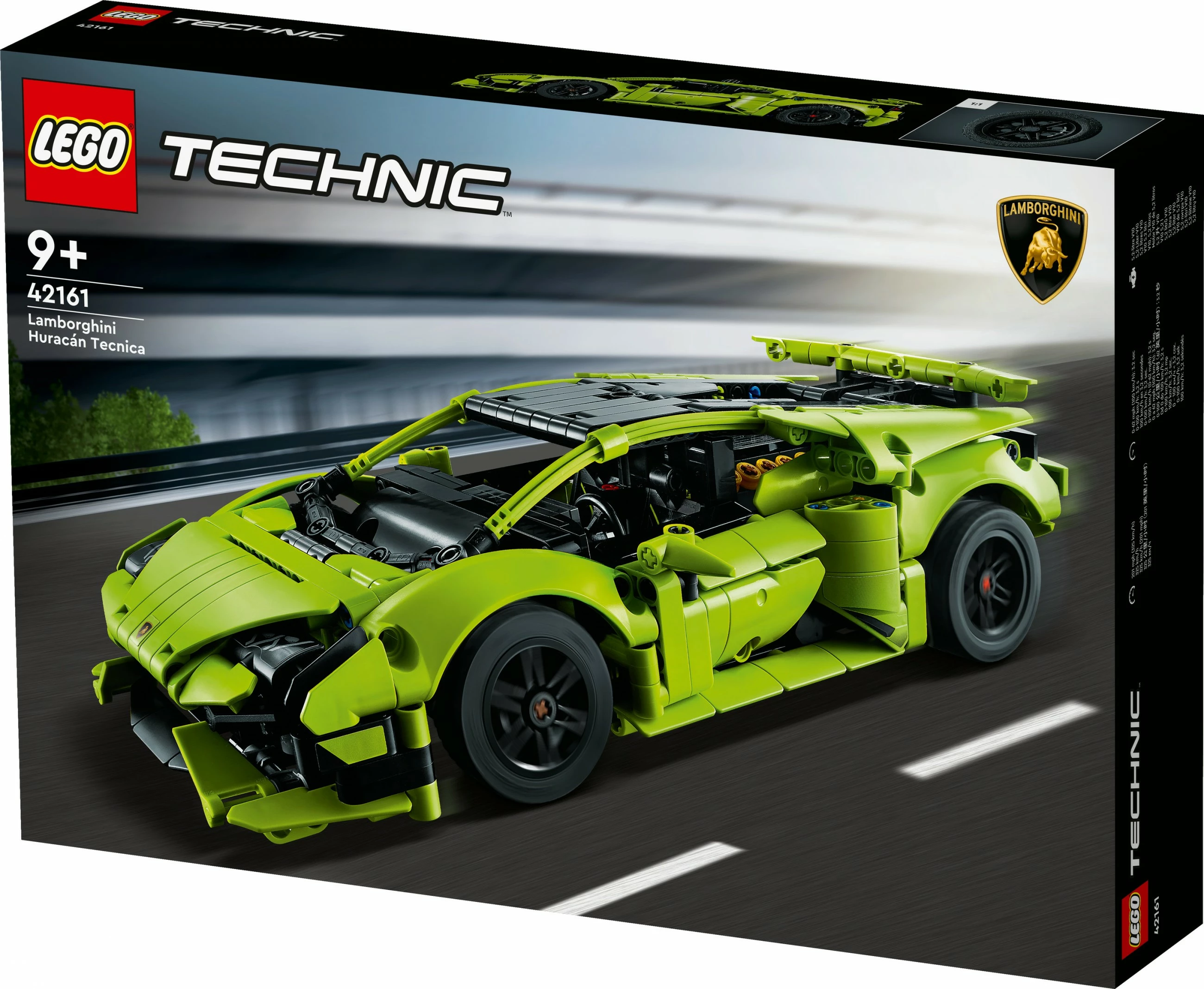 Set ndërtimi LEGO Lamborghini Huracán Tecnica, 806 pjesë, shumëngjyrësh