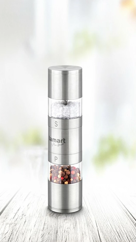 Bluajse manuale erëzash Lamart LT7013, inox, transparent