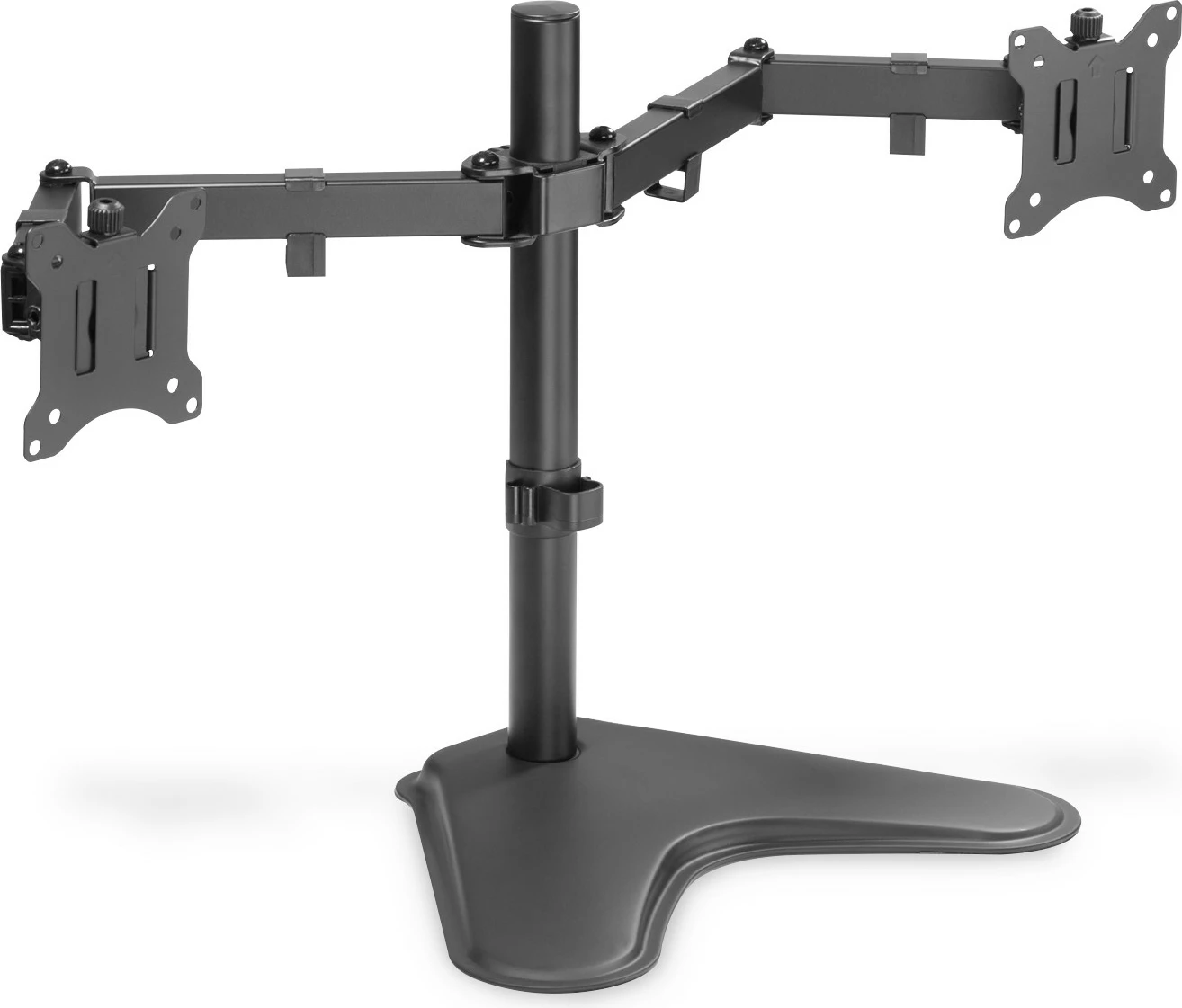 Mbajtës dy monitorësh Digitus universal, 15-32 inç, 8 kg, VESA 75x75/100x100, i zi