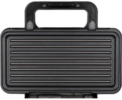 Tostier 3-në-1 MPM MOP-43M, pllaka të ndërrueshme, 1000W, Inox, zi/argjendtë