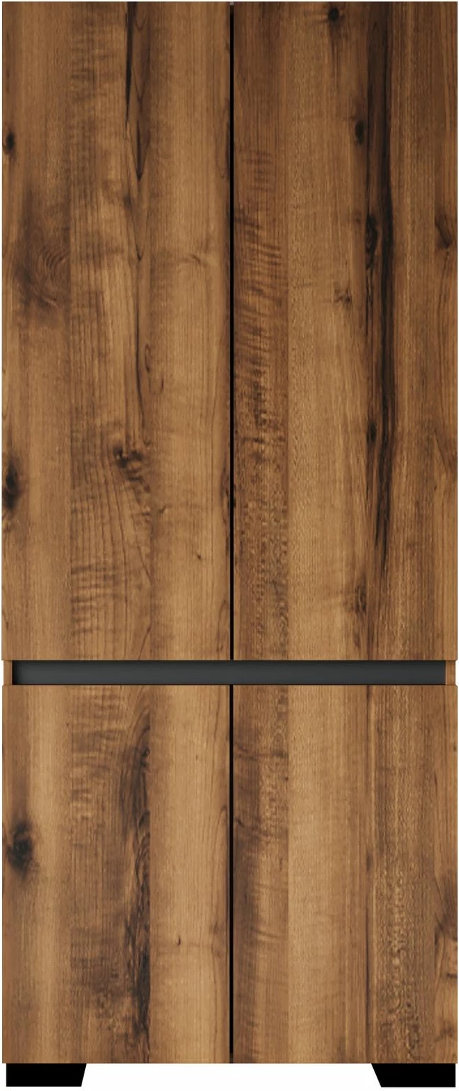 Dollap rrobash Skye Decor, Floransa 90, ngjyrë arre dhe antracit