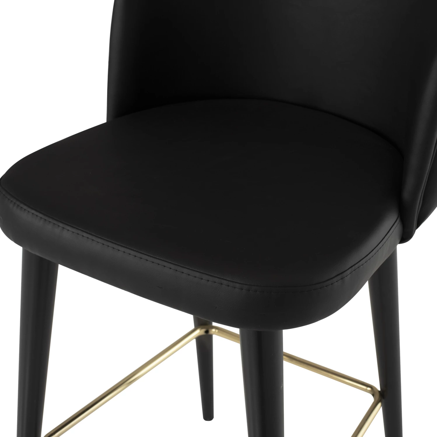 Karrige për bar profesionale MARCELLO FH9280.41 PU e zezë druri 50x58x100Hcm
