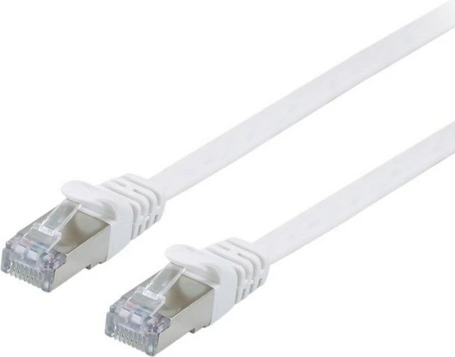 Kabllo rrjeti EQUIP Cat6a 5m flat, e bardhë