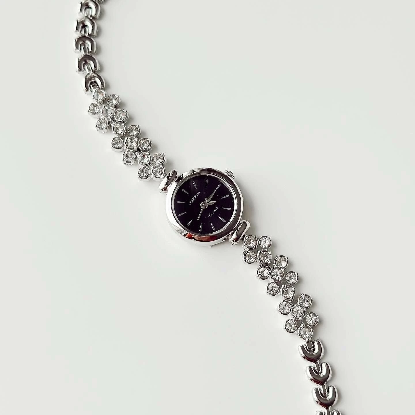 Orë dore për gra, ngjyrë argjendi dhe e zezë, Jumeon Ovein Grey Black