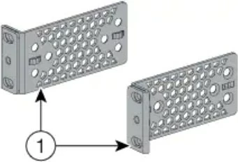 Mbajtëse rrjeti Cisco ACC-KIT-T1, 2 copë, 19 inç
