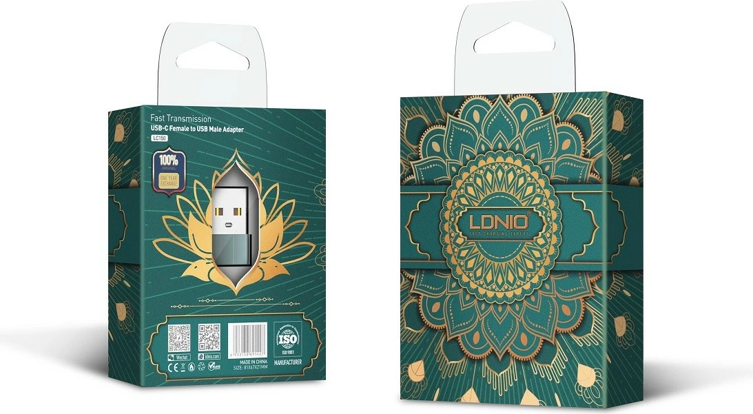 Adapter OTG LDNIO LC150 USB-A në USB-C, USB 3.0, gri