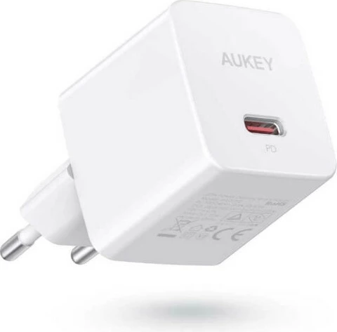 Karikues muri AUKEY PA-Y20S, 20W, 1x USB-C, i bardhë