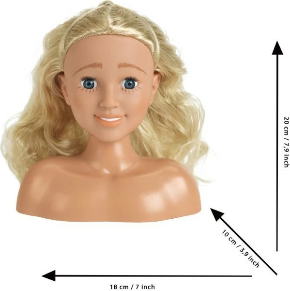 Kokë për krehje dhe grim Klein 5205 me aksesorë, për vajza