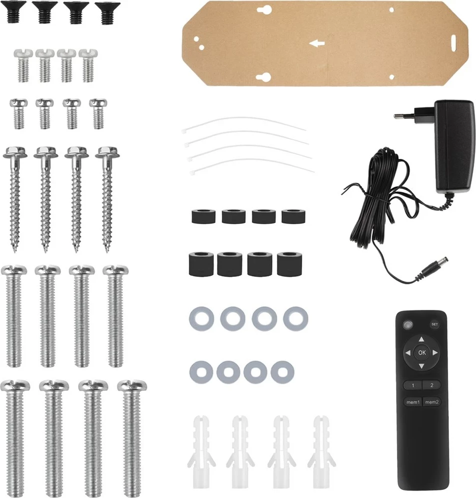 Mbajtës tavanor elektrik Maclean MC-492, për TV, 23"-55", i zi