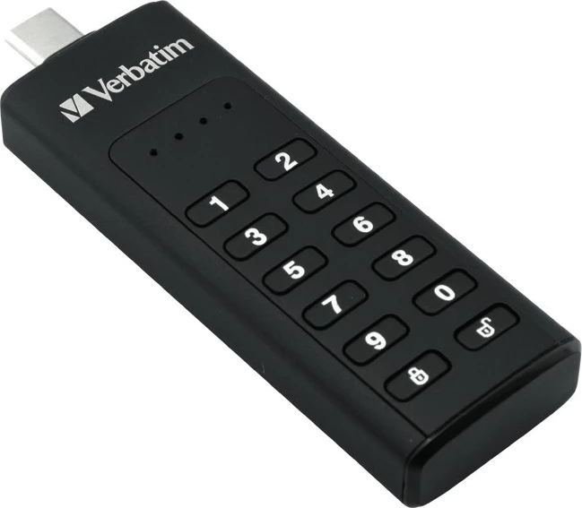 USB Verbatim Keypad Secure 64 GB, USB 3.2 Gen 1, E zezë