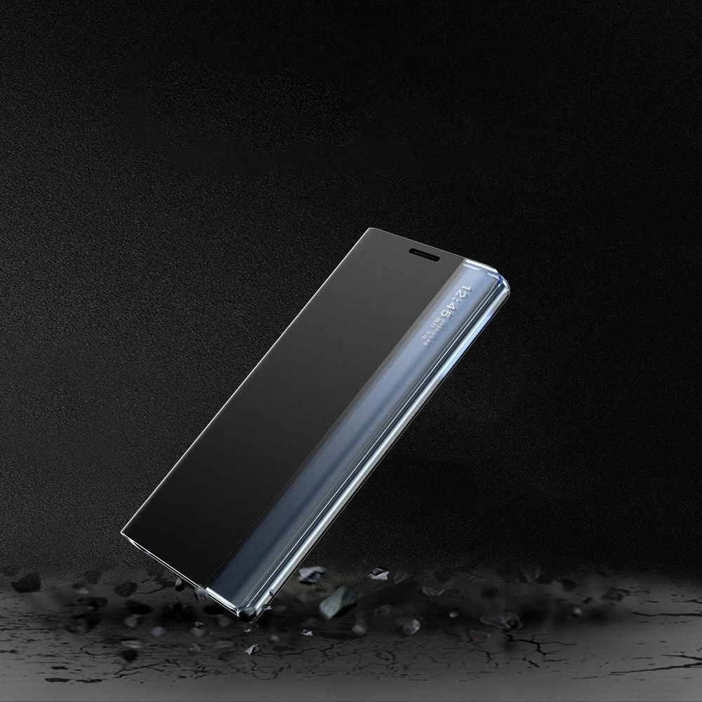 Mbështjellës Hurtel për Samsung Galaxy A02s EU, tip bookcase me kickstand, Blu
