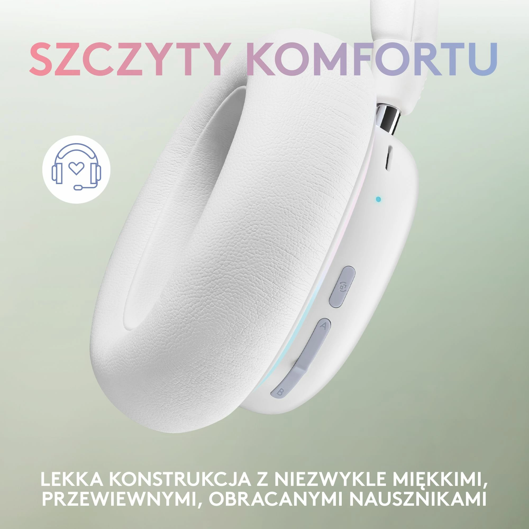 Kufje gaming Logitech G735 (981-001083) 7.1 wireless RGB, të bardha