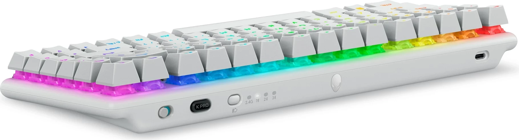 Tastierë gaming Dell Alienware Pro Wireless, RGB, e bardhë